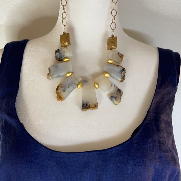 Jewelry - Agate Geode Rock Necklace Custom Design